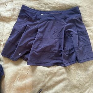 lulu lemon black tennis skirt